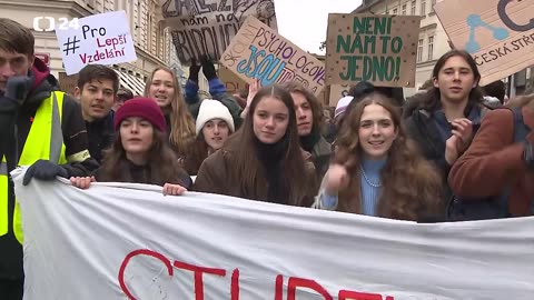 Protest studentů 27.11. 2023