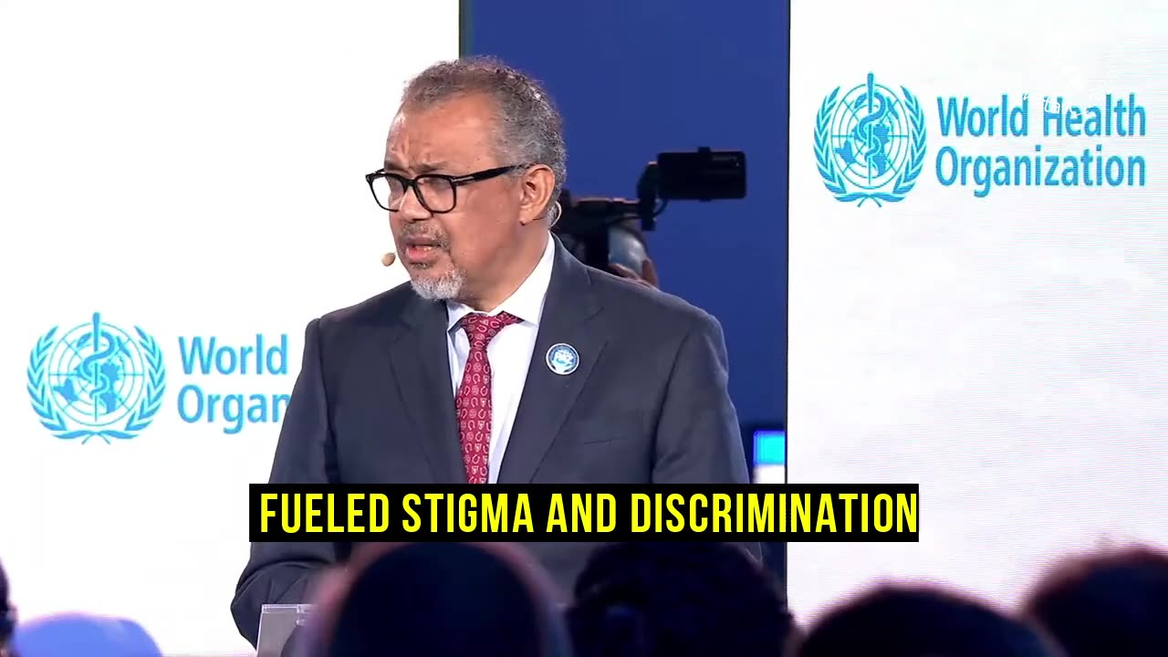 WHO chief dr. Tedros about the spread of vaccine misinformation...