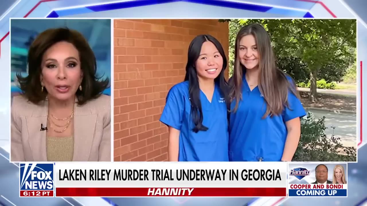 Judge Jeanine rips 'dirtbag' illegal migrant charged in murder of Laken Riley