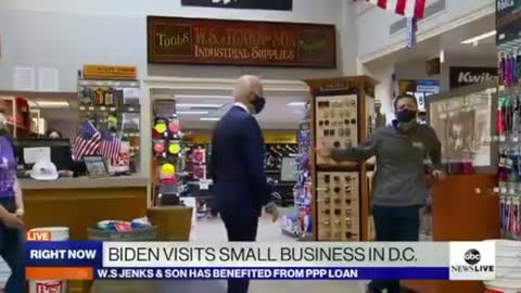 Biden worked for ten minutes today