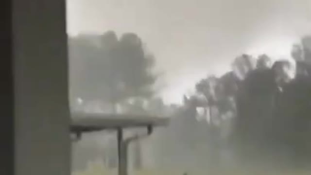 Woman records moment her house is hit by tornado