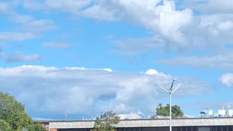 Created material in the atmosphere. "clouds". AkeFay OudsClAy