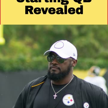 Steelers Starting QB Revealed