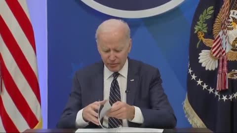 White House Cuts Audio as Biden Stares Bizarrely in Response to Questions