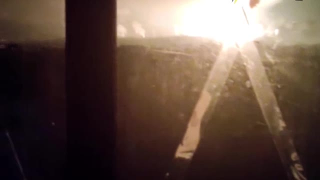 Kharkov. A powerful glow can be seen from every window