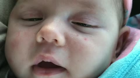 Infants Big Smile And Then....... Pouty Face