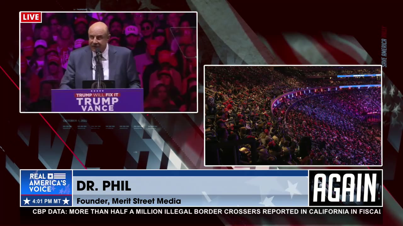 Excellent speech from Dr Phil | MSG Rally (Check Description)