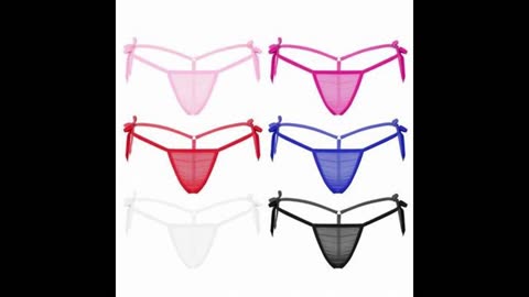 exy Women C String Invisible Underwear Panties