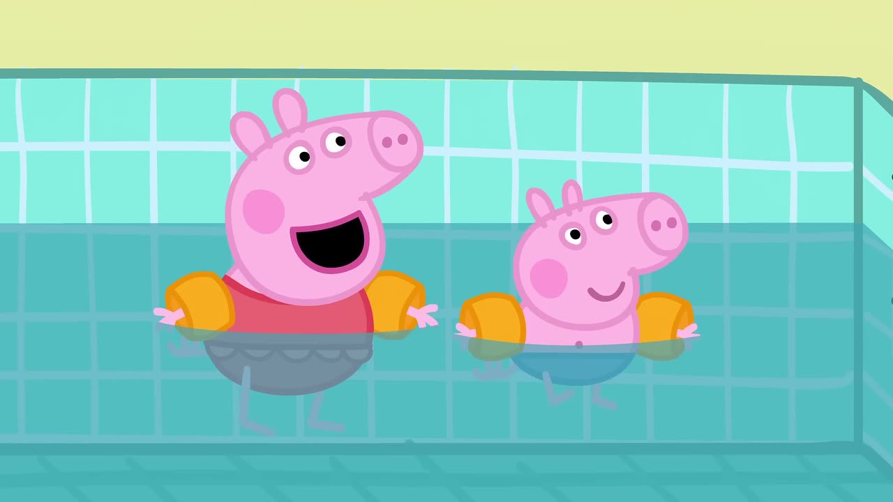 Peppa Pig Full Episodes | Swimming with Peppa and George Family Kids Cartoon