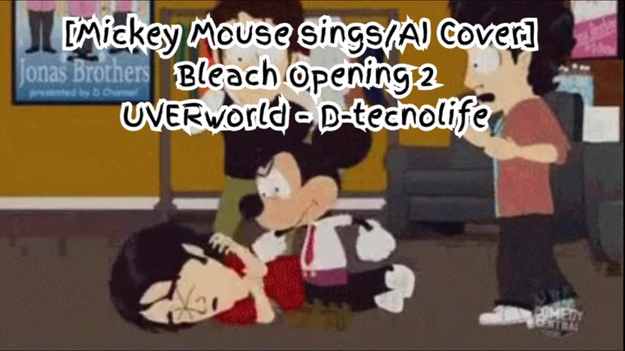 [Mickey Mouse sings/AI Cover] Bleach Opening 2 UVERworld - D-tecnolife