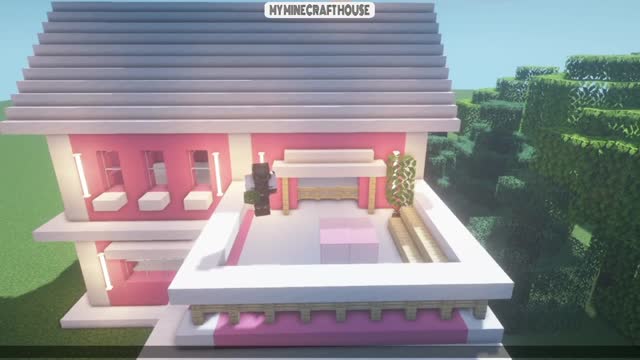 MINECRAFT: BUILDING A PINK HOUSE