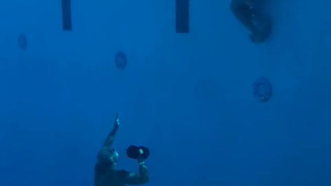 Can you imagine what an underwater physical exercise is ? - This is the best example of that