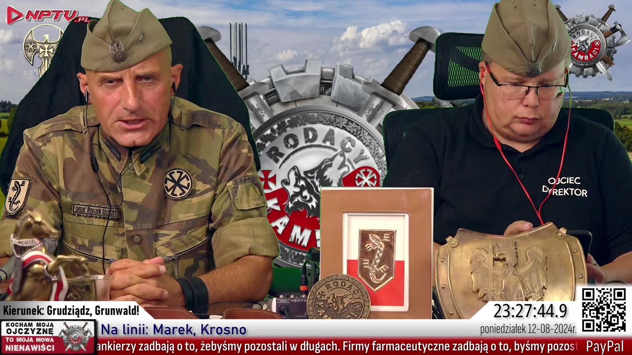 Kierunek Grudziądz, Grunwald Pon. 12.08.2024r. W. Olszański, M. Osadowski NPTV.pl Rodacy Kamraci