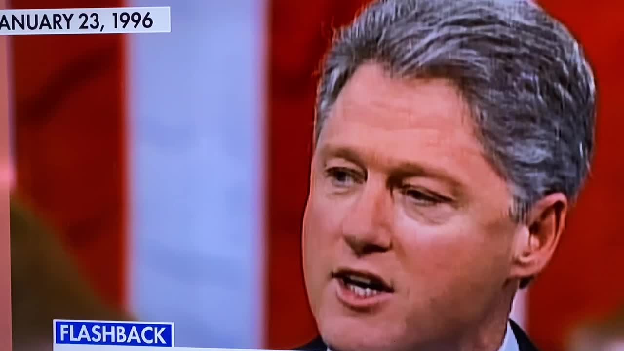 Bill Clinton changes his time and speaks against BIG GOVERNMENT