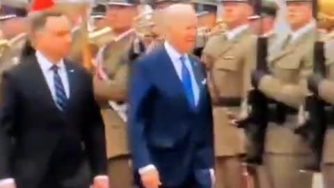 Biden Visiting A Country Or A Set??