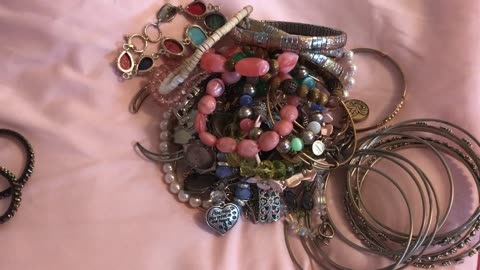 My bracelet collection. Lots of different styles. Hope y'all enjoy :)