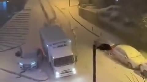 Snow and car