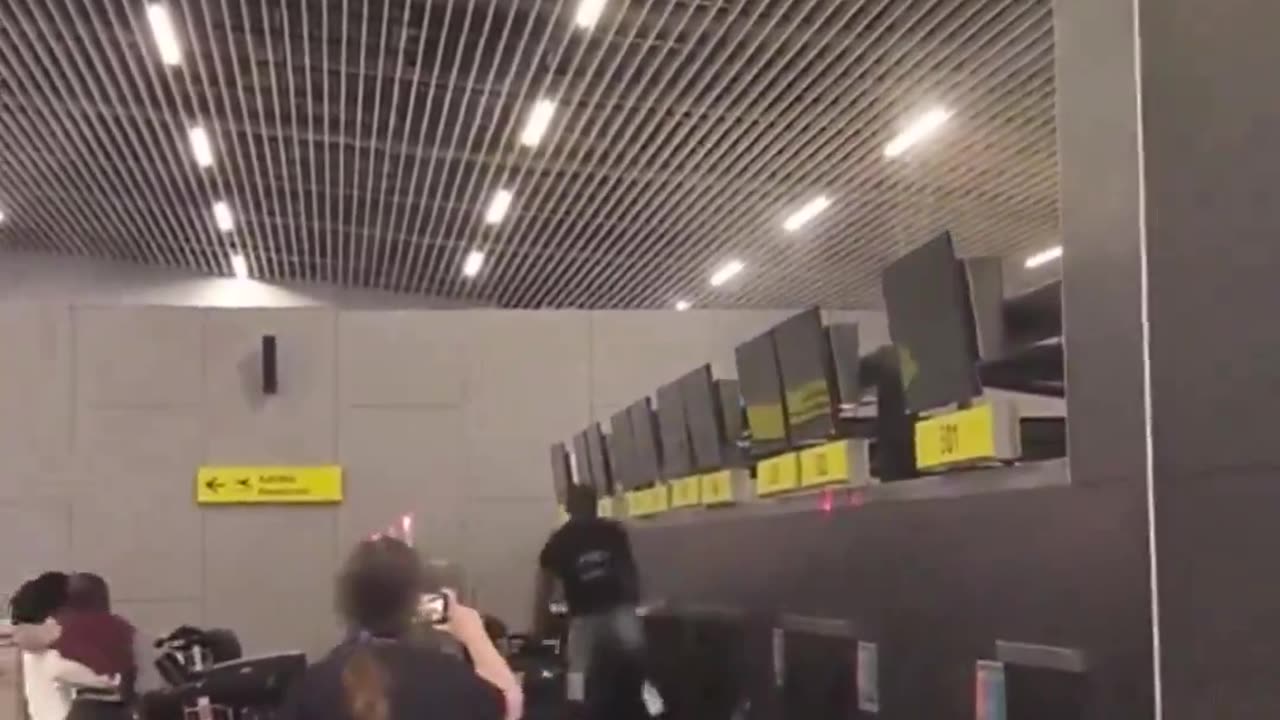 illegal Immigrant Destroys American Airlines Airport Terminal