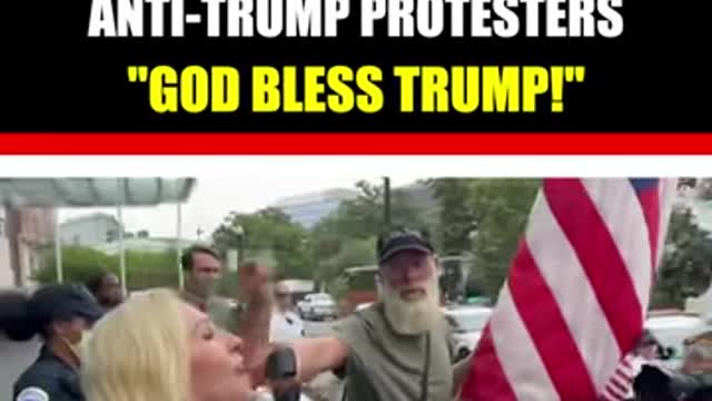 Watch what MTG does when she sees crowd of anti-Trump protesters