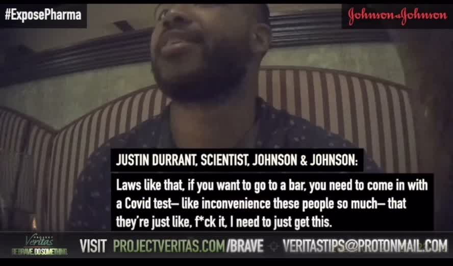 Project Veritas Exposes Covid Vaccine W/ Johnson & Johnson Employees!