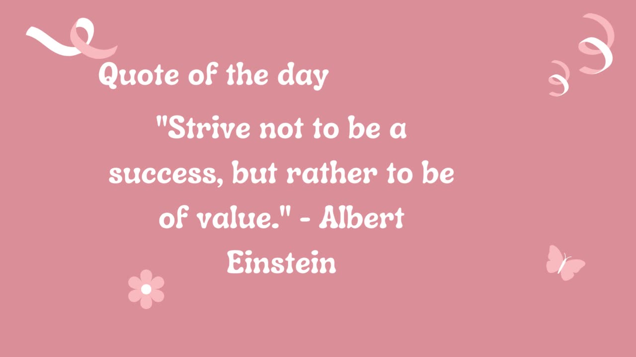 strive not to be a success quote of the day