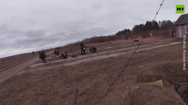 Russian MoD releases footage of troops taking control of airfield on Ukrainian territory