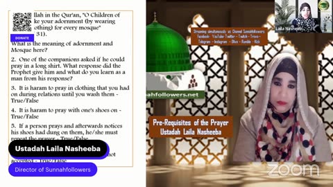 Pre-Requisites of the Prayer and Hadith for Women