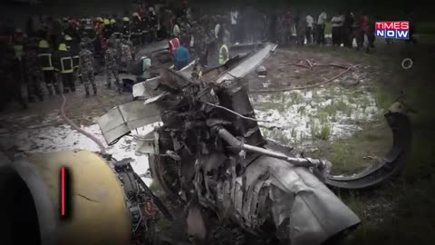 KATHMANDU NEPAL PLANE CRASH CAUGHT ON VIDEO. WED, JULY 24, 2024