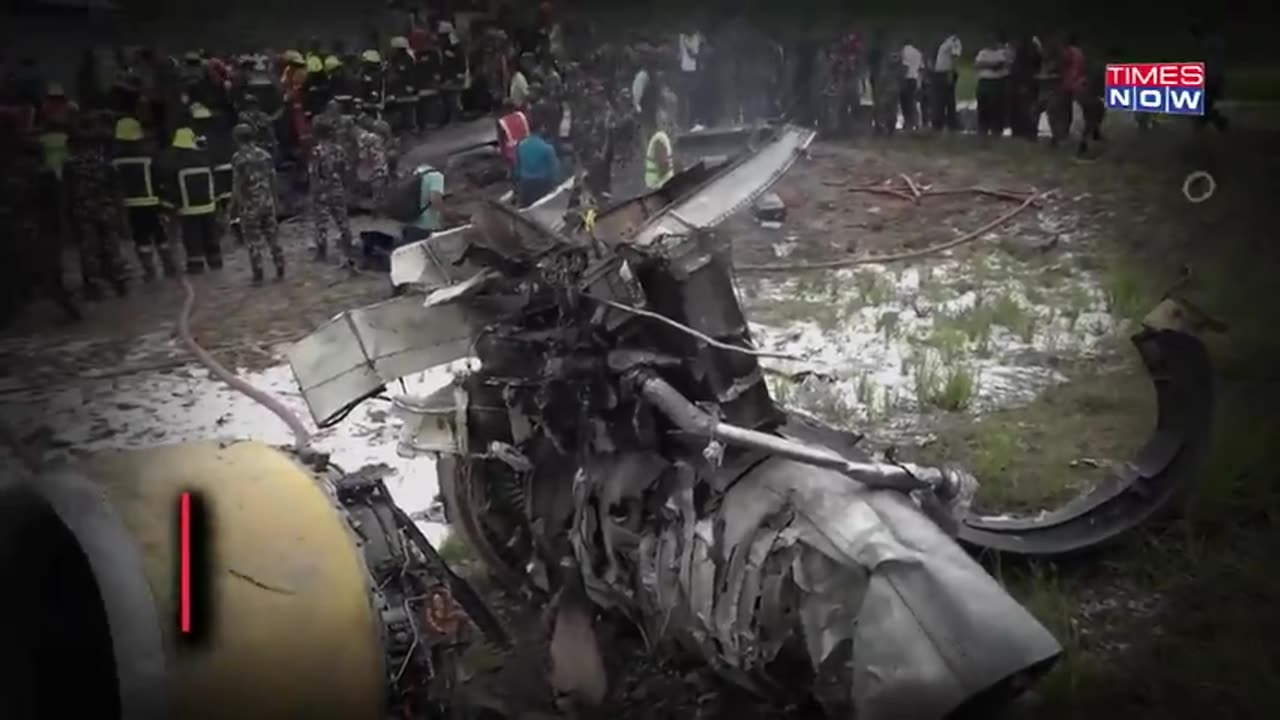 KATHMANDU NEPAL PLANE CRASH CAUGHT ON VIDEO. WED, JULY 24, 2024
