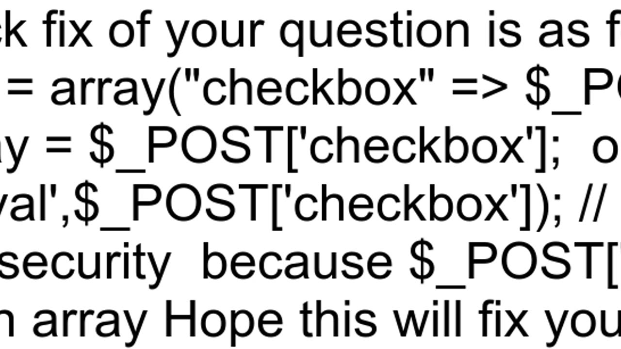 how to get the value of multiple checkbox in php