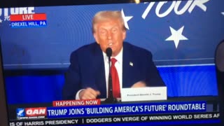 🦅 OANN President Donald Trump speaks border wall construction in Pennsylvania Tuesday 04:47 pm