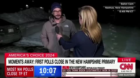 Biden Voter Tells CNN He Crossed Over in NH Primary to Vote for Haley