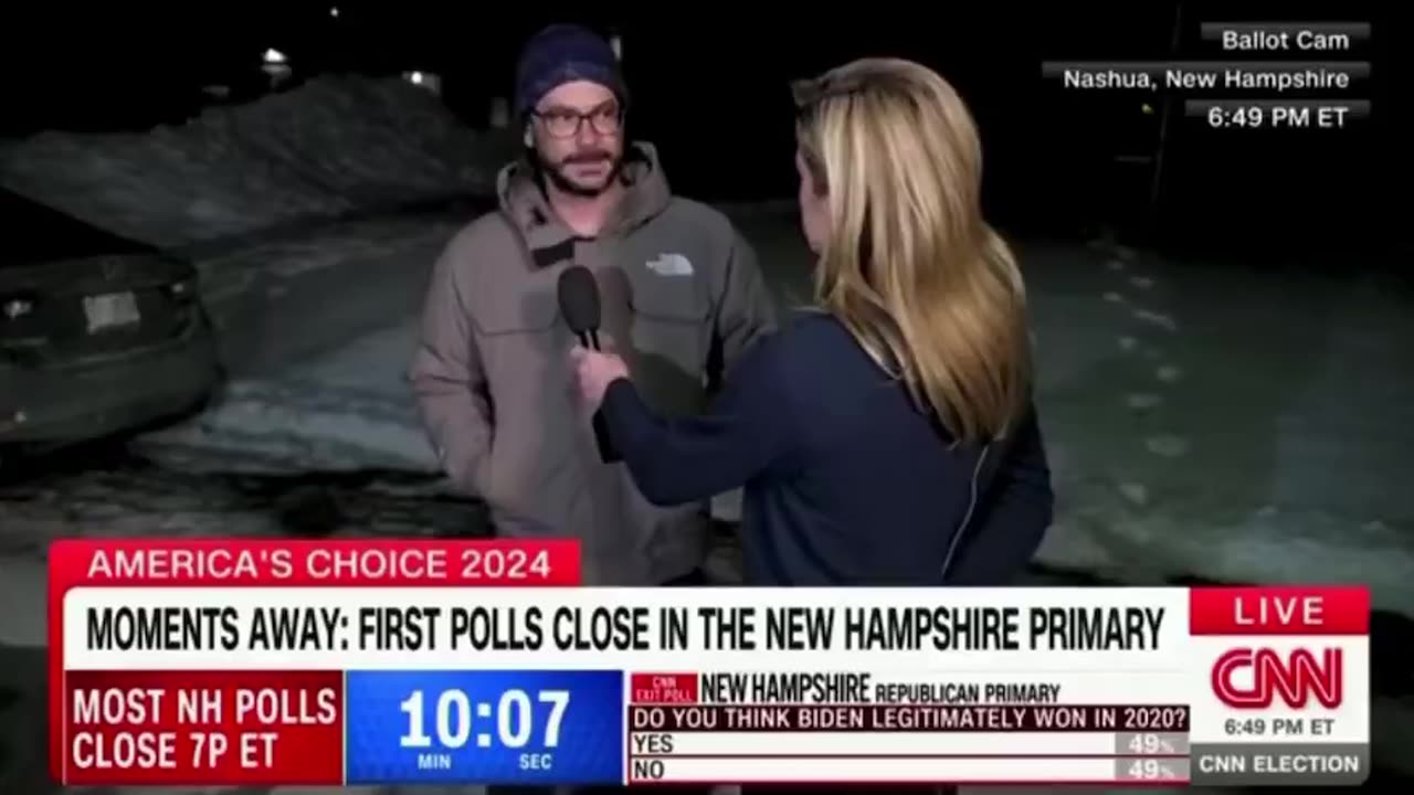 Biden Voter Tells CNN He Crossed Over in NH Primary to Vote for Haley