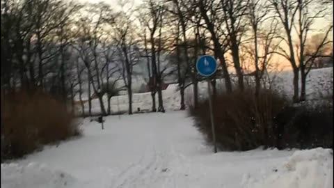 En vacker vinterdag vid Citadellet i Landskrona. 12 Dec. 2012