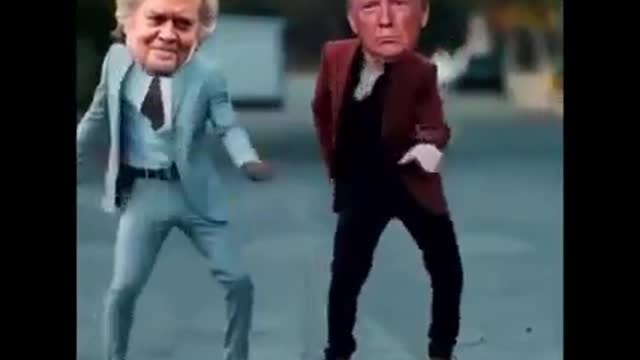 Trump & Steve Banon VICTORY DANCE