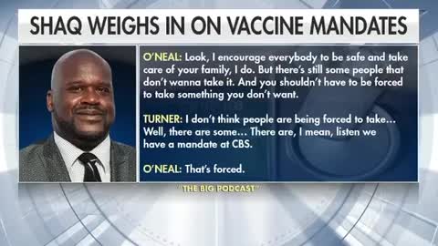 Shaq weighs in on the illegally forced mandates