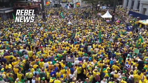 Witness the absolute size of the protest in Brazil. Free speech will be saved.