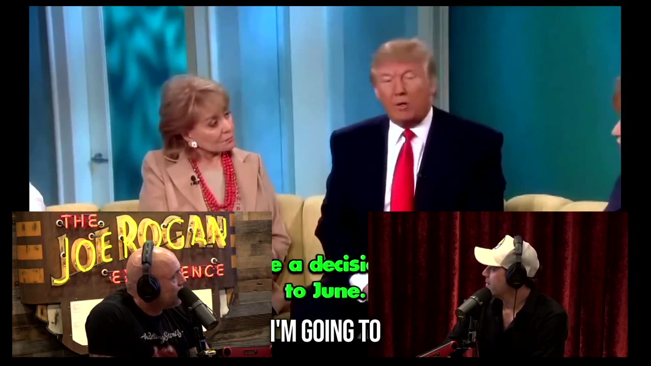 Rogan Plays Old Footage of Trump on The View