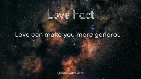 Love quotes and facts