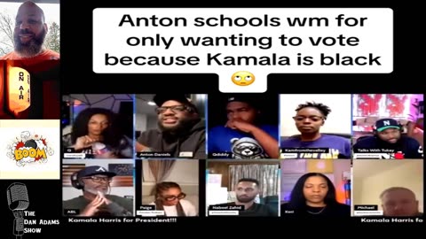 Black Man Destroys Black Woman Voting For Kamala Just Because She's Black