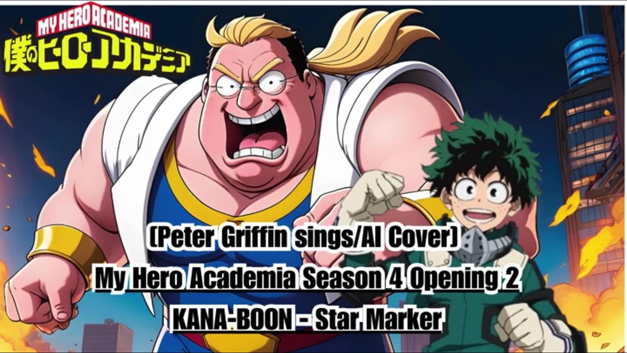 [Peter Griffin sings/AI Cover] My Hero Academia Season 4 Opening 2 KANA-BOON - Star Marker