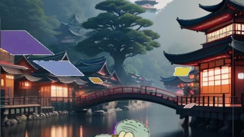 Squidward Is Playing With Tiles In Japan 🇯🇵
