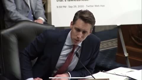 Josh Hawley - “Mr Secretary why don’t you fire this woman right now?”