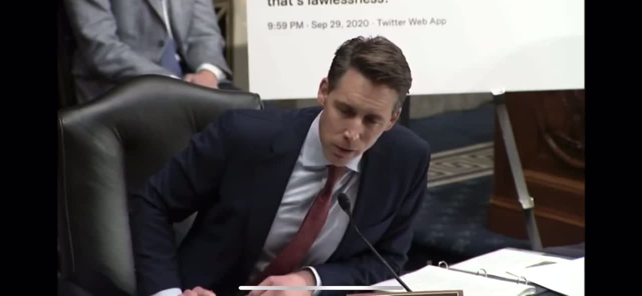 Josh Hawley - “Mr Secretary why don’t you fire this woman right now?”