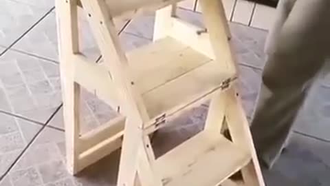 2 in 1 chair and ladder in one (space-saving)