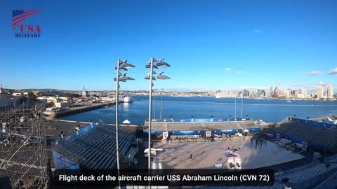 Huge Basketball Court Built on Active Aircraft Carrier