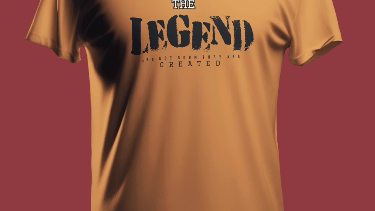 The legend t shirt design.