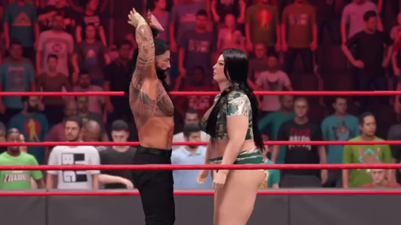 Roman Reigns misbehaves with Lady