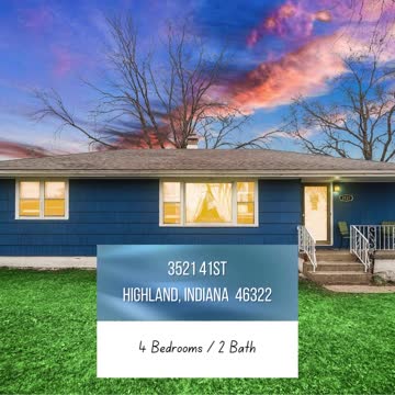 Higland Indiana Home for Sale