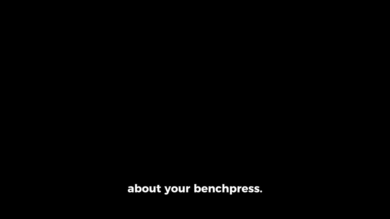 No one cares about your benchpress